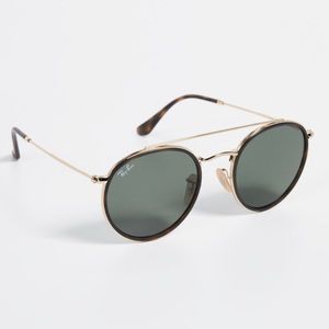 Ray-Ban Round Double Bridge Gold